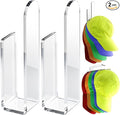 PAVSTINE Acrylic Hat Hook for Wall, 2 Pack Hat Organizer for Baseball Cap by PAVSTINE