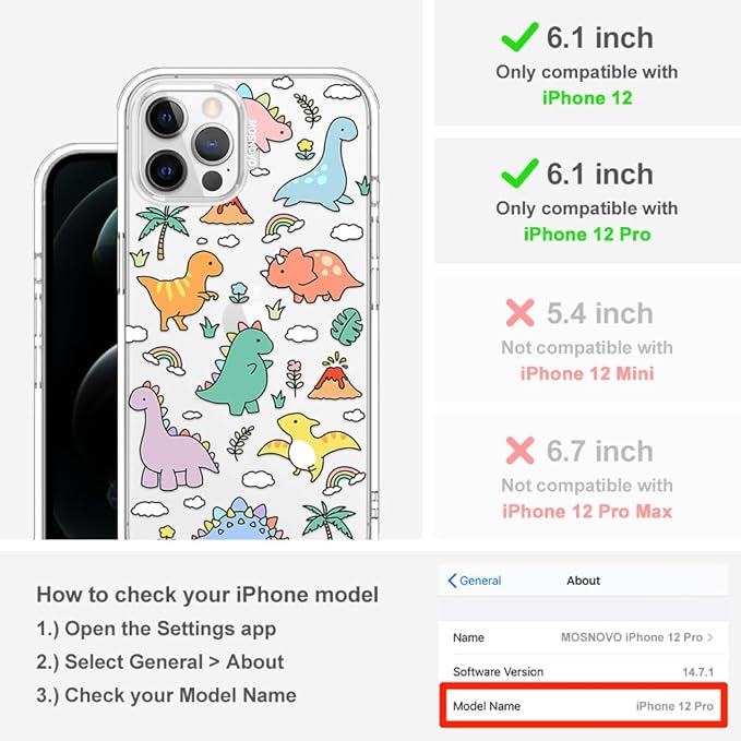 MOSNOVO Case for iPhone 12 & iPhone 12 Pro - Image 2