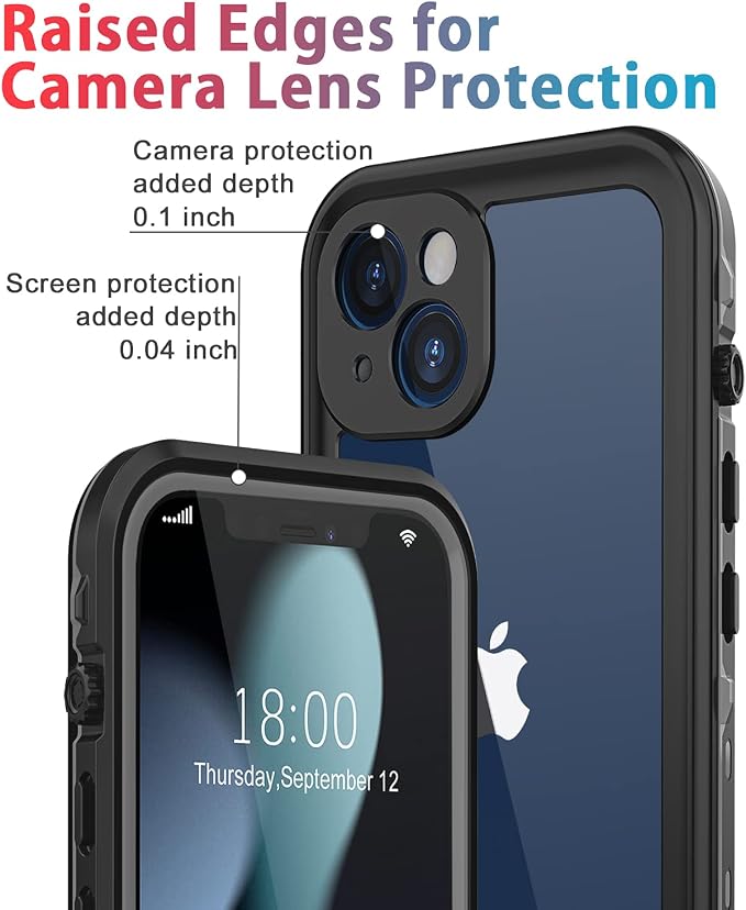 for iPhone 13 Mini Case Waterproof Shockproof Dustproof Full-Body Sturdy - Image 2