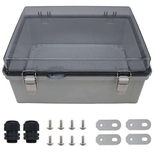 MAKERELE Extra Large Outdoor Electrical Enclosure Boxes Waterproof IP67 by MAKERELE