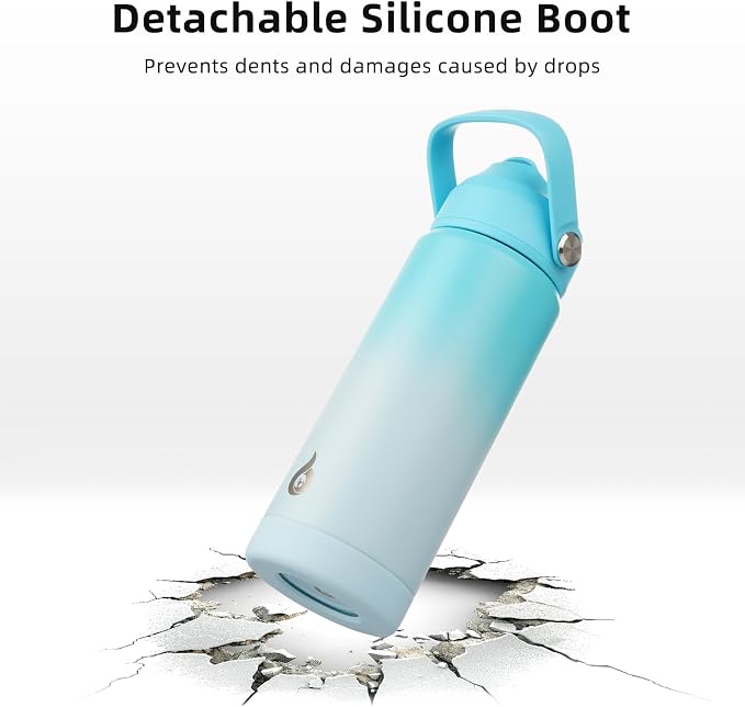 BJPKPK Water Bottle with Straw Lid, 32oz Vacuum Insulated Water Bottles - Image 4