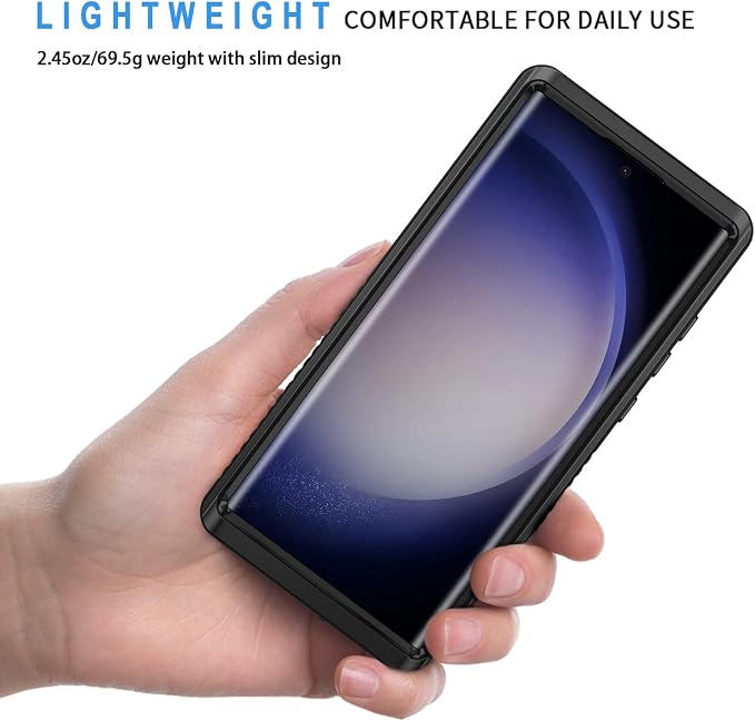 Lanhiem for Samsung S23 Ultra Phone Case, IP68 Waterproof Dustproof, Built-in - Image 2