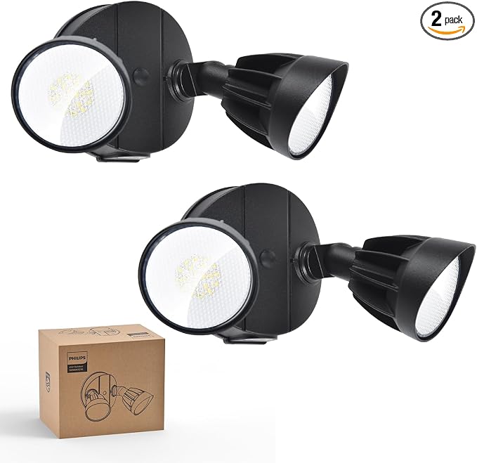 Philips 44W 3500LM ‌LED Security Flood Light‌ ‌Outdoor‌，Switch Controlled by PhilipsLightingLED