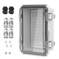 LeMotech Electrical Box, IP67 Waterproof Hinged Clear Cover Stainless Steel by LeMotech