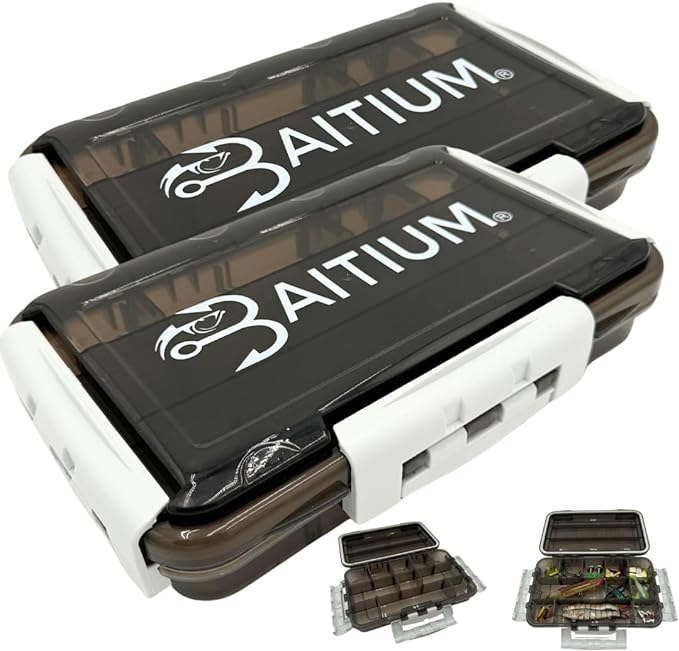 Baitium XTRAseal Waterproof Fishing Tackle Box Organizer, Tackle Boxes by Baitium