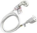 FIRMERST 1875W 10 Feet Extension Cord Heavy Duty Low Profile White 15A by FIRMERST