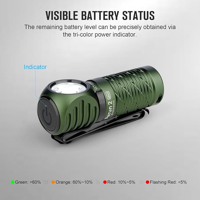 OLIGHT Perun 2 Mini Headlamp 1100 Lumens LED Head Flashlight, Rechargeable - Image 6