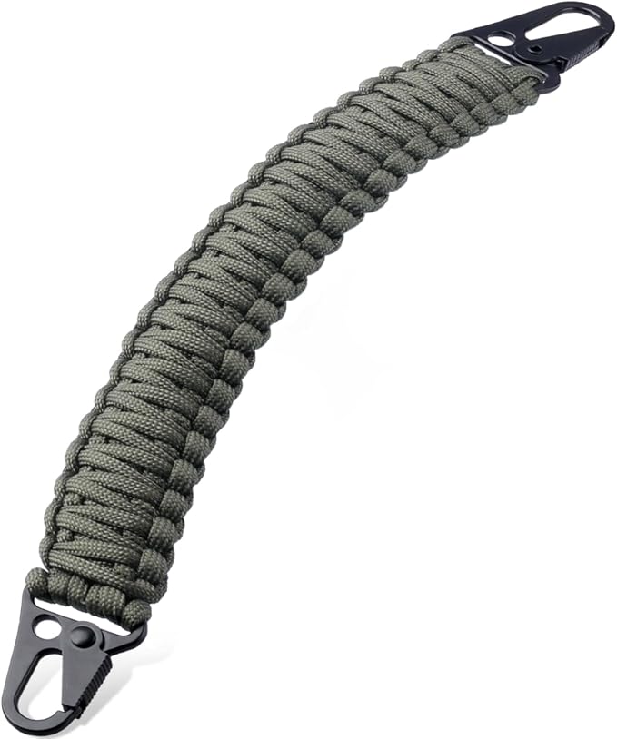 Tactical Paracord Handle，9-core Weaving Paracord Strap by PITOZER