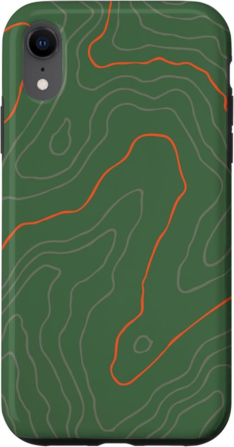 Backcountry Topo Guide Orange Lines Topographical Map Case by Unknown