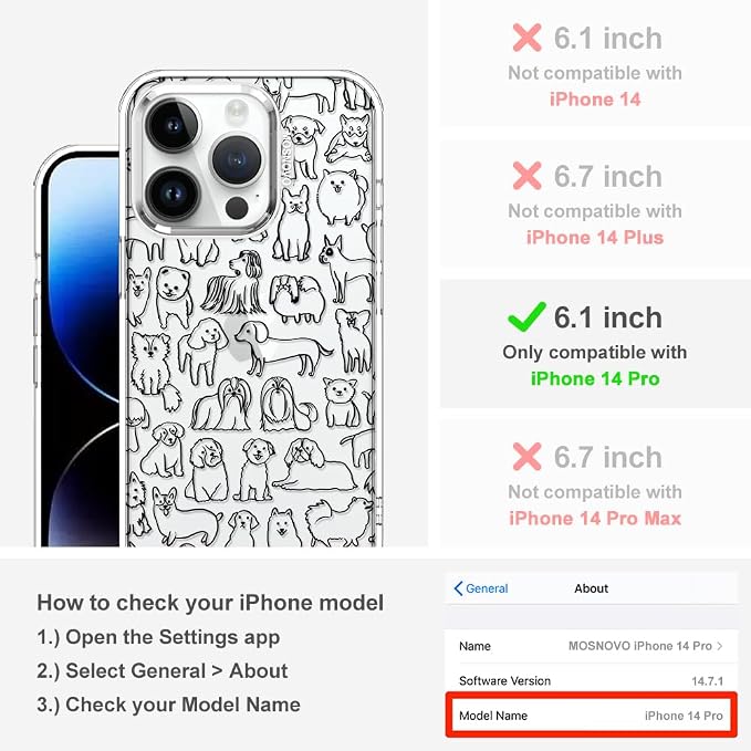 MOSNOVO Case for iPhone 14 Pro - Image 2