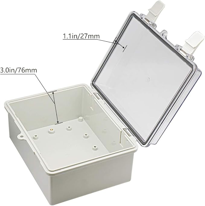 Zulkit Junction Box ABS Plastic Dustproof Waterproof IP65 Electrical Boxes - Image 4