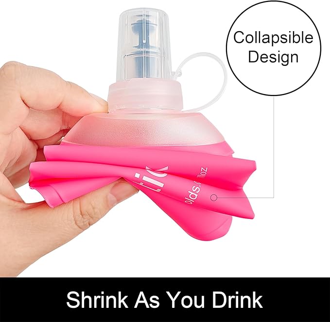 WILDREEDS 500ml Soft Flask, TPU Collapsible Soft Water Bottle - Image 3