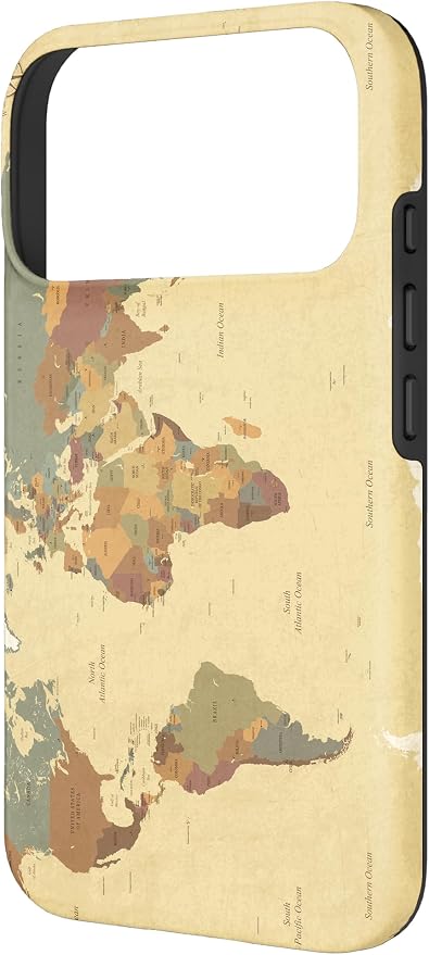 Globe Map Smartphone Cell Cover Gift World Map Pattern Phone Case - Image 2
