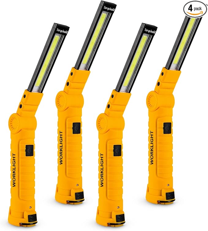 Lmaytech 4 Pack Rechargeable LED Work Lights by Lmaytech