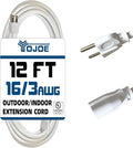 YOJOE Indoor Outdoor Extension Cord, 3 Prong 13A Weatherproof Power Cord by YOJOE