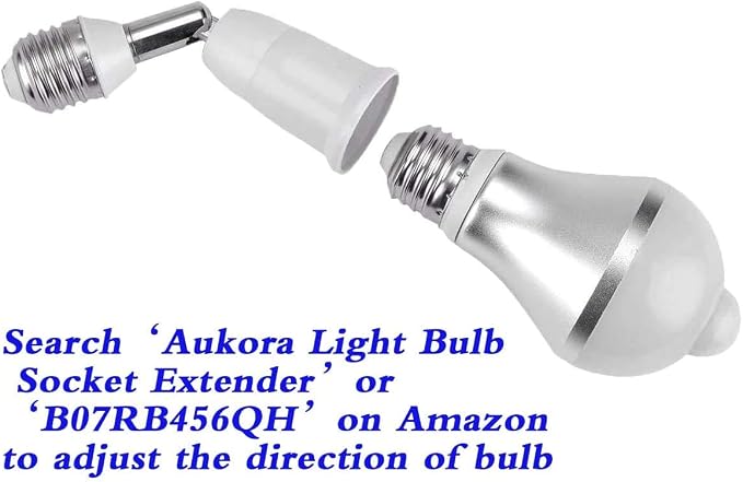 Motion Sensor Light Bulbs, Aukora 12W E26 Motion Activated Dusk to Dawn - Image 7