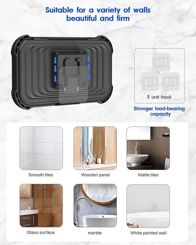 Mistriddle Waterproof Shower Phone Holder - Image 7