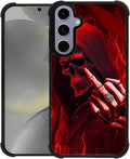 for Samsung Galaxy S24 S25 Case, Gestures Funny Skull Pattern Graphic Design by FKBRCL4U
