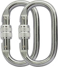 Heavy Duty Locking Climbing Carabiner Clip CE Rated 25 kN 5600 LB Rugged by BYANG