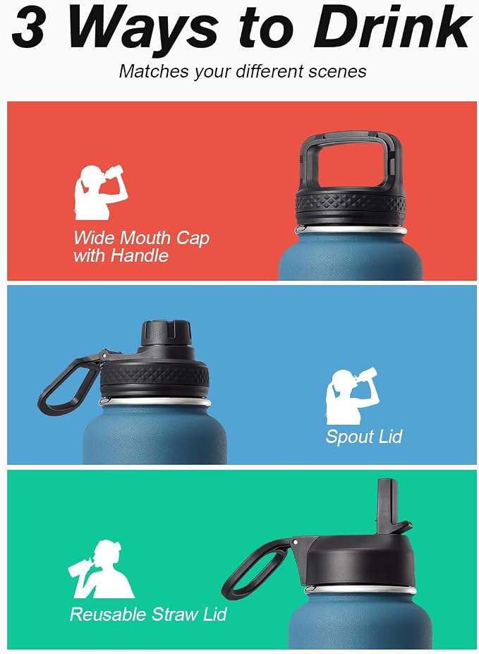Water Bottle 32 oz Insulated - Image 5