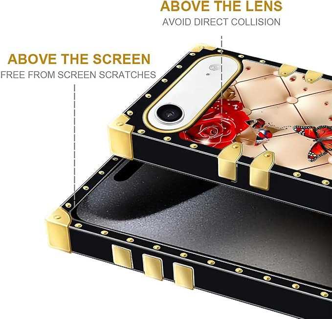 for iPhone 17 Air Case Luxury Golden Decoration - Image 7