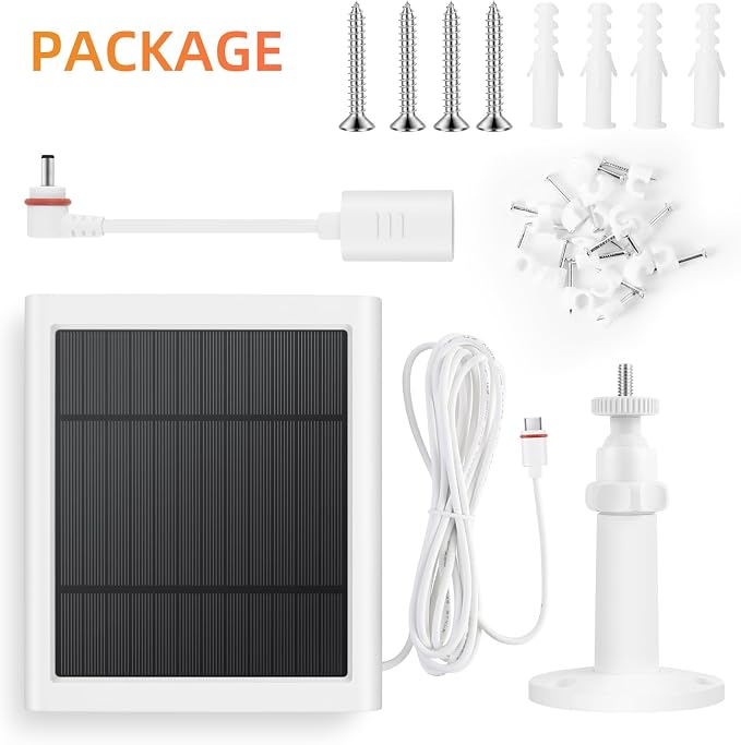 Solar Panel for Ring Camera, 3 Pack 4W Solar Charger Compatible - Image 7