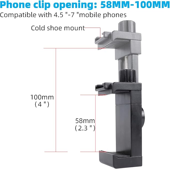Cell Phone Fence Mount for iPhone, and Other Action Cameras, Mevo Start for - Image 3