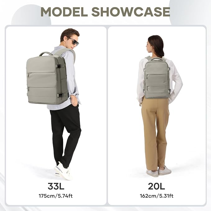 coowoz Large Travel Backpack Carry On - Image 8