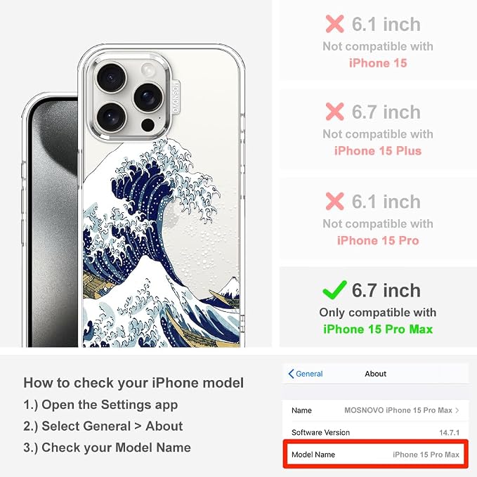 MOSNOVO Case for iPhone 15 Pro Max - Image 2
