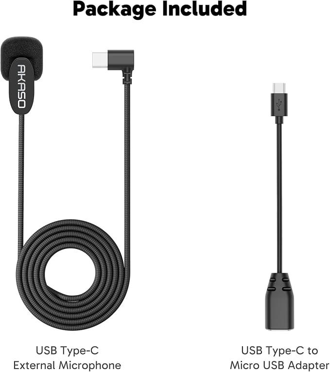 AKASO External Microphone EK7000/ EK7000 Pro/Brave 4//Brave 7 LE/Brave 4 Pro/ - Image 5