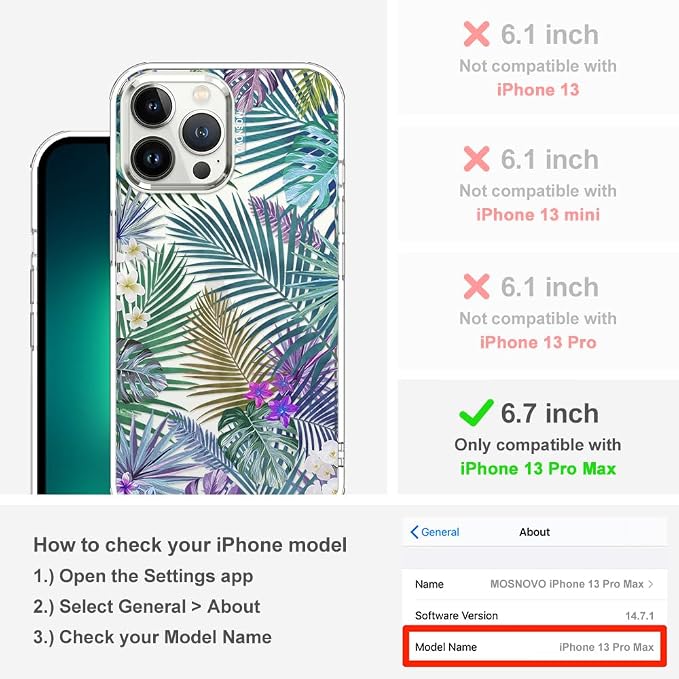 MOSNOVO for iPhone 13 Pro Max Case - Image 2