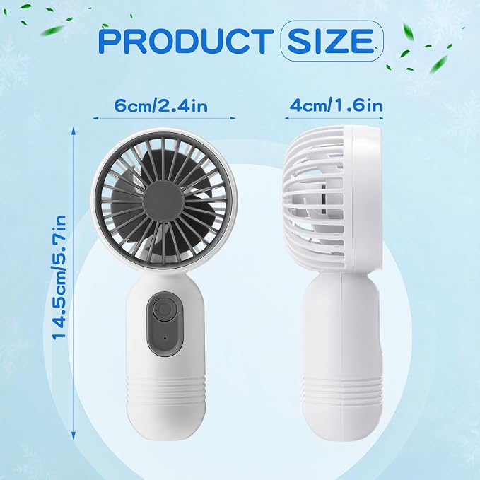 Rossesay 96 Pcs Mini Portable Fan Bulk Cute Handheld Lightweight Small Little - Image 2