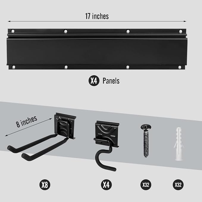 SMARTOLOGY Modular Heavy-Duty Steel Garage Tool Storage Rack - Image 3