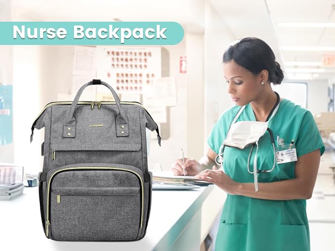 LOVEVOOK Laptop Backpack Women, 15.6 Inch Work Backpack Woman - Image 6