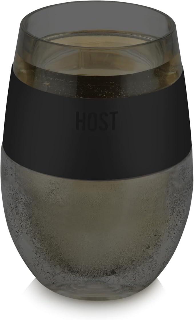 HOST Wine Freeze Cooling Cup, Plastic Double Wall Insulated Freezable Drink by HOST