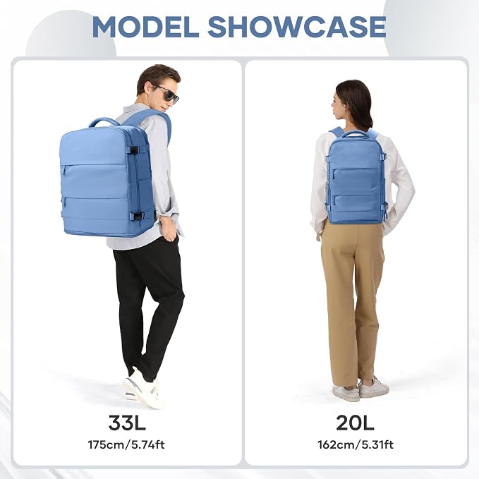 coowoz Large Travel Backpack Carry On - Image 8