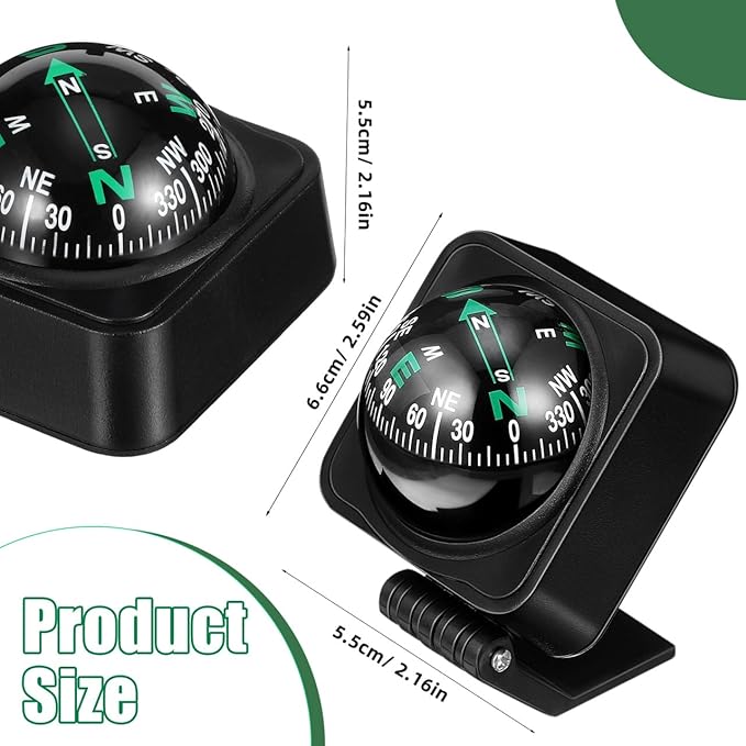 Vaguelly Adjustable Automotive Compass Ball - Image 2