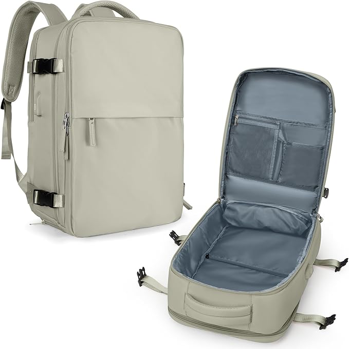 coowoz Black Travel Backpack For Women Men Airline Approved, Carry On Backpack by coowoz
