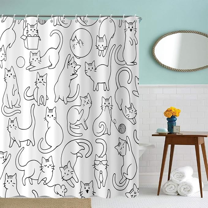 Cat Shower Curtain - Image 2