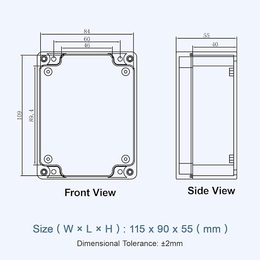 LeMotech Project Box ABS Plastic IP65 Waterproof Dustproof Electrical Junction - Image 8