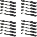 Upgraded 20PCS Premium Black Zipper Pulls by OXT