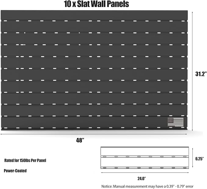 Gun Racks for Wall, Heavy-Duty Aluminium Slatwall Panels Gun Wall Mount Storage - Image 5