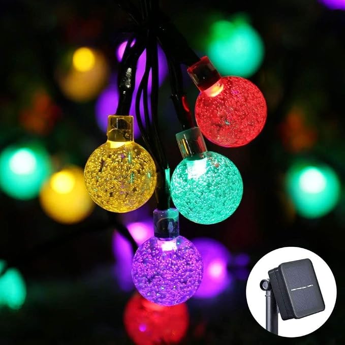 Toodour Solar String Lights Outdoor, 36ft 60 LED Globe String Light - Image 2