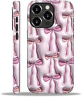 for iPhone 16 Pro Case, HL2 Abstract Ribbons Bows Hybrid 2 Layer Hard Shell by Unknown