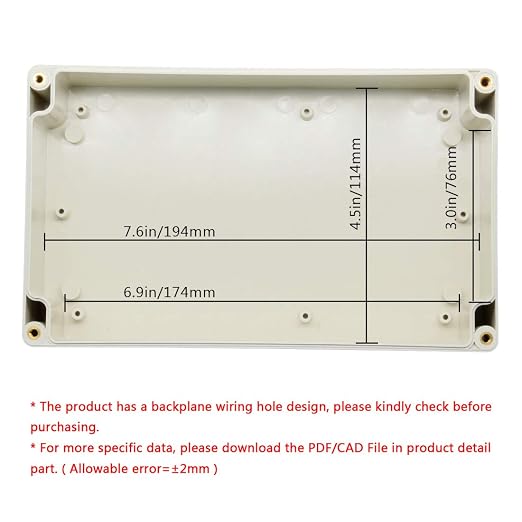 LeMotech ABS Plastic Junction Box Dustproof Waterproof IP65 Electrical - Image 5