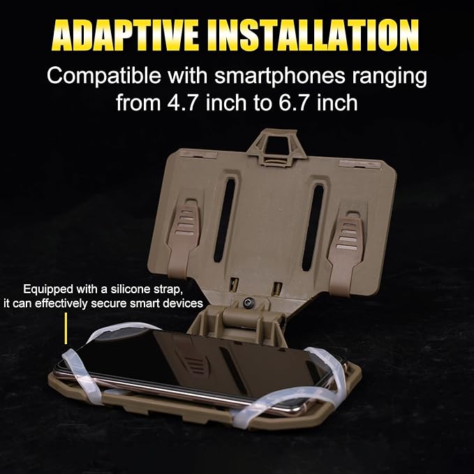 Zhongren Tactical Plate Carrier Vest Attachments Universal Phone Chest Mount - Image 4