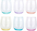 KOXIN-KARLU Classic 18-ounce Acrylic Stemless Wine Glasses, Unbreakable Mixed by KOXIN-KARLU