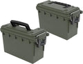 Sheffield 12791 2-Pack Ammo Storage Box, Stackable .30 Cal Field Boxes by Sheffield