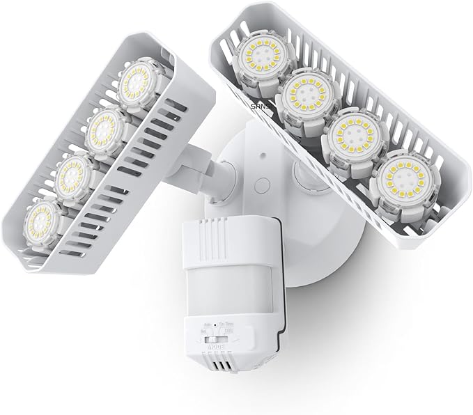 SANSI 7000LM Brightness Motion Sensor Outdoor Light, Dusk to Dawn LED Flood by SANSI
