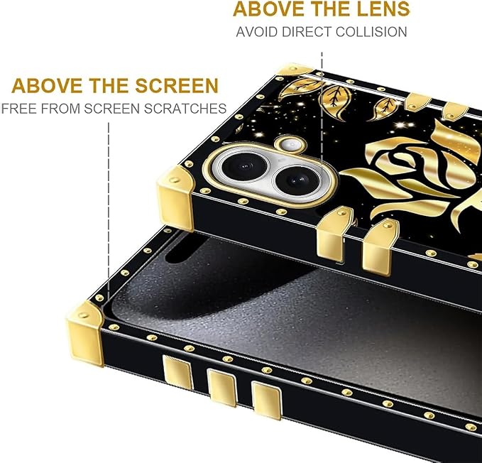for iPhone 17 Case Luxury Golden Decoration - Image 7